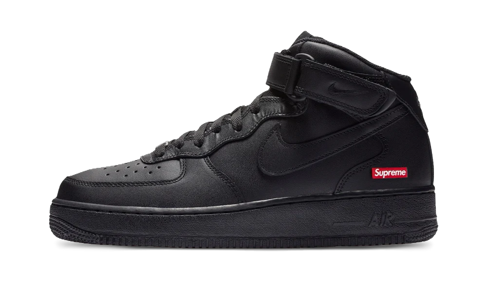 Supreme x Nike Air Force 1 Mid Black